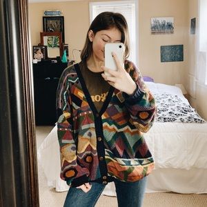 Peruvian Connection Patterned Cardi